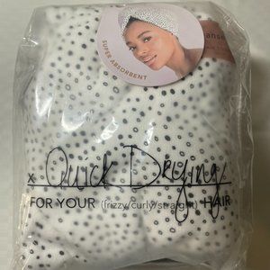 KITSCH Printed Microfiber Hair Towel - Micro Dot